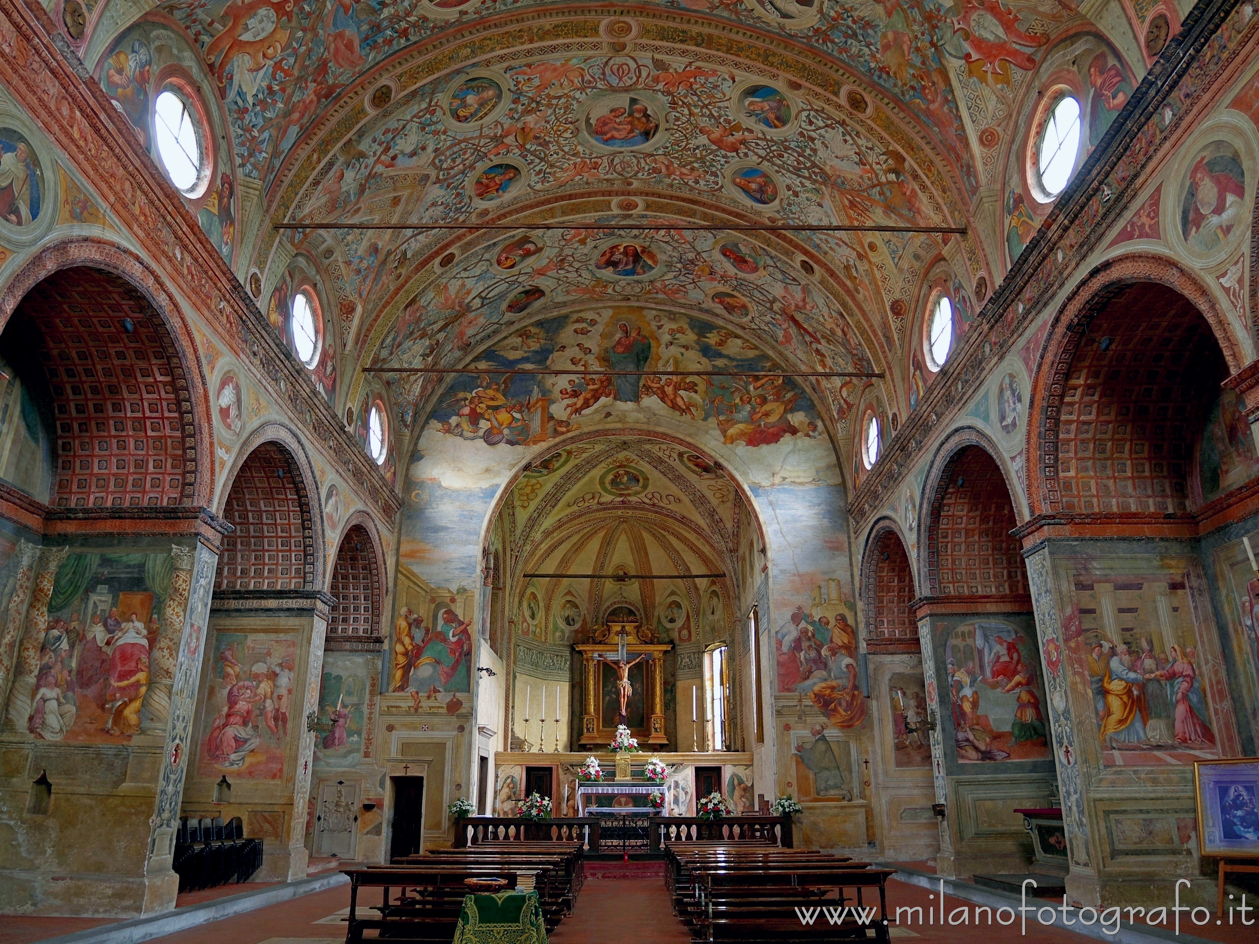 Soncino (Cremona, Italy): Interior of the Church of Santa Maria delle Grazie - Soncino (Cremona, Italy)