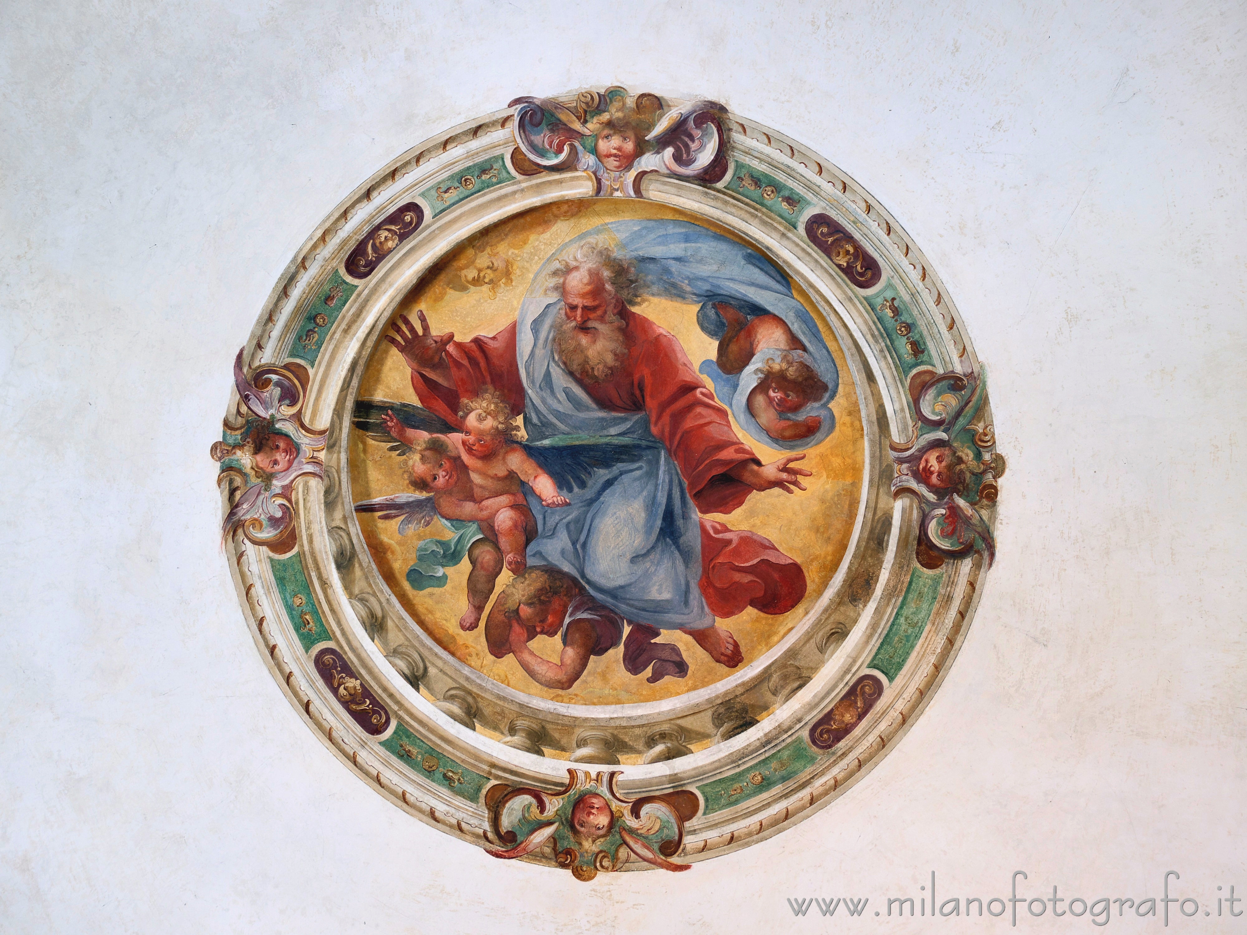 Sesto San Giovanni (Milan, Italy): God the Father blessing in the Oratory of Santa Margherita in Villa Torretta - Sesto San Giovanni (Milan, Italy) Sesto San Giovanni (Milan, Italy): God the Father blessing in the Oratory of Santa Margherita in Villa Torretta - Sesto San Giovanni (Milan, Italy)