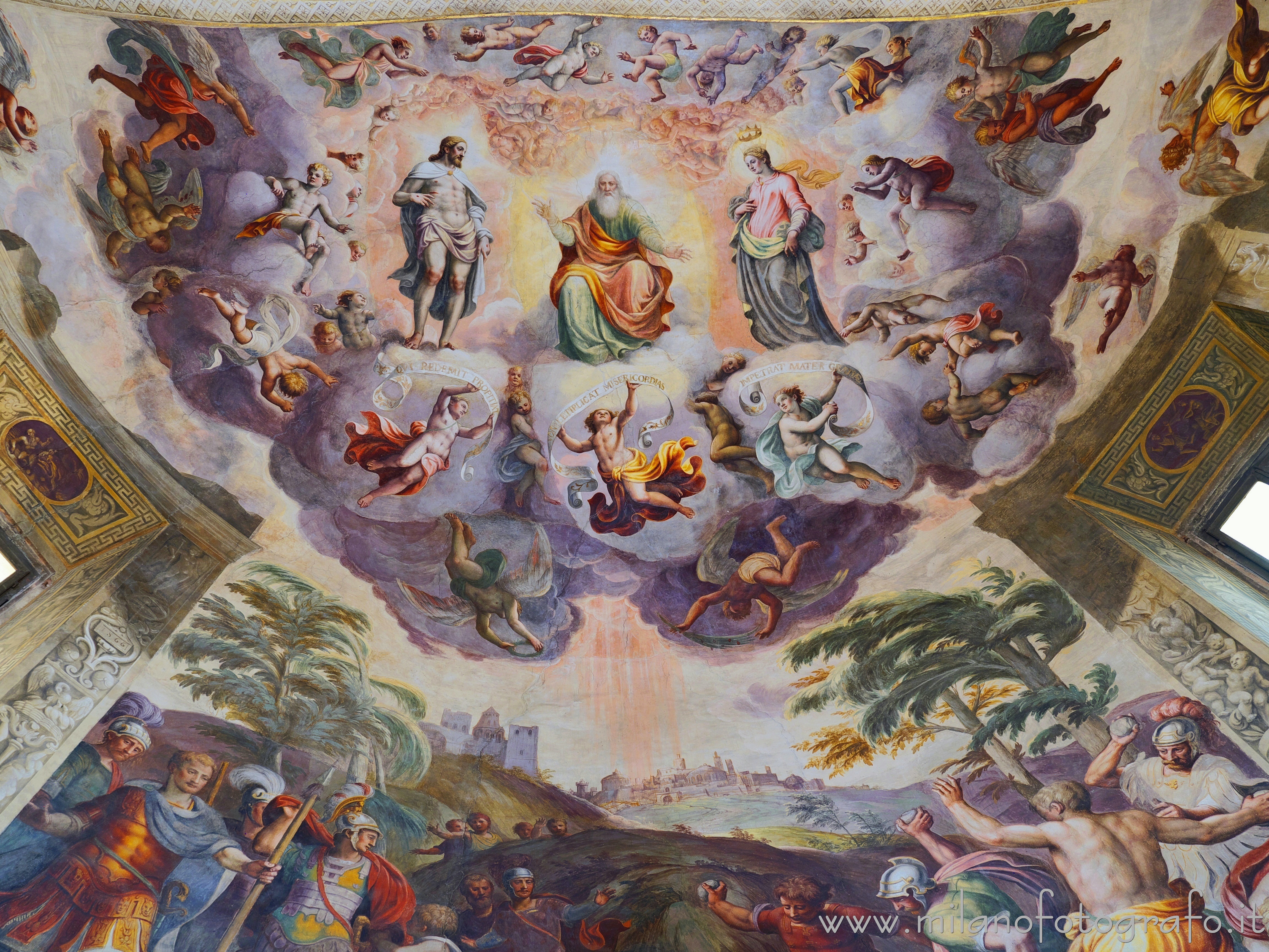 Vimercate (Monza e Brianza, Italy): Heavenly vision of Saint Stephen in the Church of Santo Stefano  - Vimercate (Monza e Brianza, Italy)