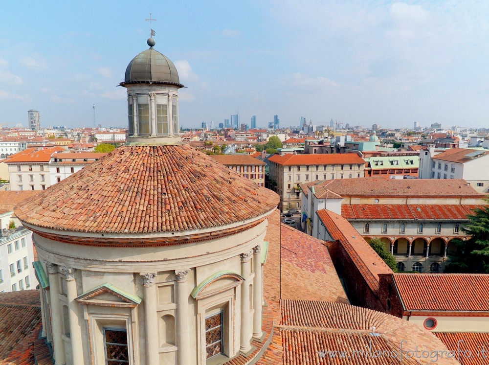 Milan (Italy): Sight over Milan from the bell tower of the Basilica of San Vittore al Corpo - Milan (Italy)