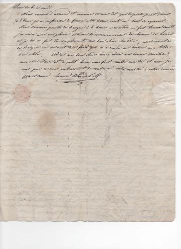 Foglio 3 della prima di 25 lettere scritte da Luisa D'Azeglio durante il suo viaggio a Baden.