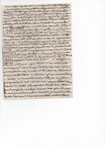 Foglio 3 della seconda di 25 lettere scritte da Luisa D'Azeglio durante il suo viaggio a Baden.