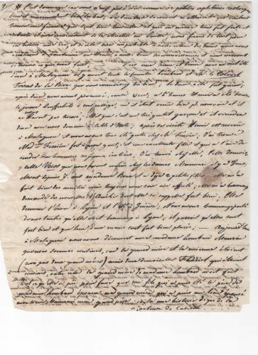 Sheet 5 of the third of 25 letters written by Luisa D'Azeglio during her trip to Baden.
