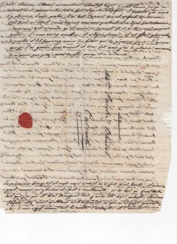 Sheet 6 of the third of 25 letters written by Luisa D'Azeglio during her trip to Baden.