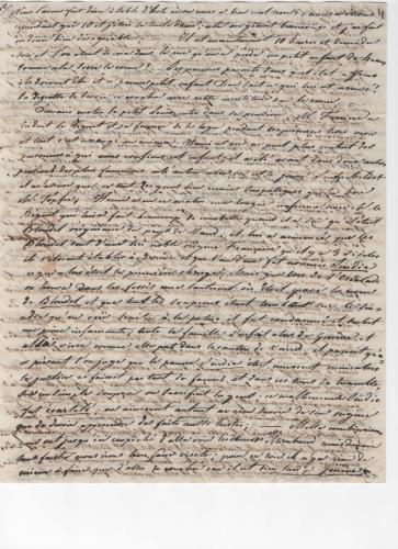 Sheet 2 of the fourth of 25 letters written by Luisa D'Azeglio during her trip to Baden.