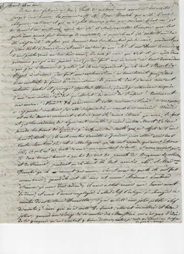 Sheet 1 of the fifth of 25 letters written by Luisa D'Azeglio during her trip to Baden.