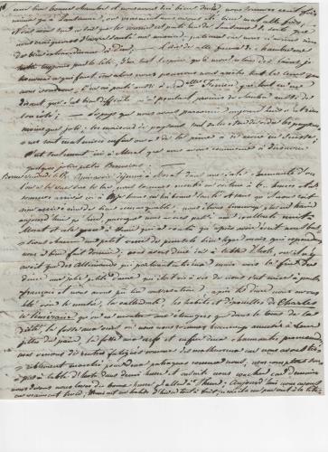 Sheet 4 of the fifth of 25 letters written by Luisa D'Azeglio during her trip to Baden.