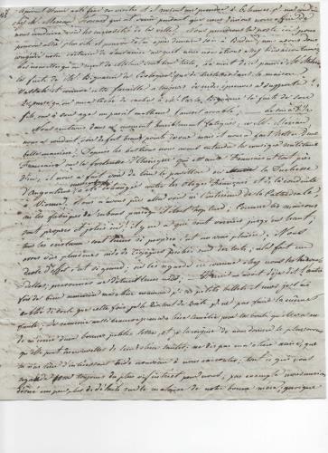 Sheet 3 of the seventh of 25 letters written by Luisa D'Azeglio during her trip to Baden.