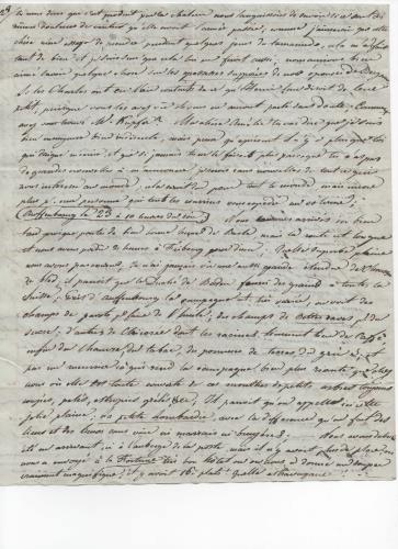 Foglio 4 della sesta di 25 lettere scritte da Luisa D'Azeglio durante il suo viaggio a Baden.