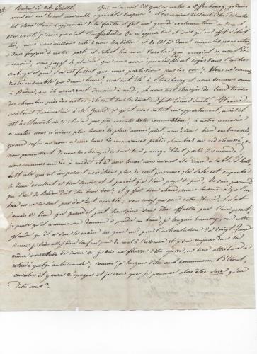 Foglio 5 della sesta di 25 lettere scritte da Luisa D'Azeglio durante il suo viaggio a Baden.