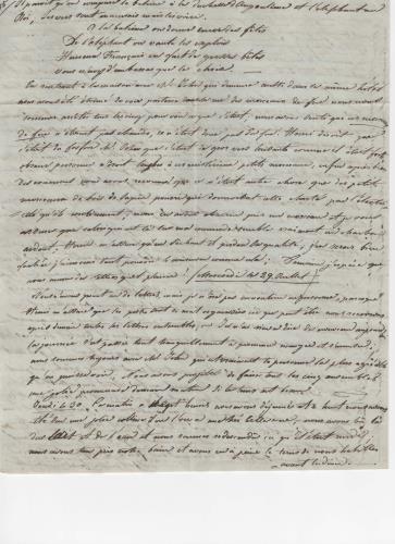 Sheet 2 of the eighth of 25 letters written by Luisa D'Azeglio during her trip to Baden.