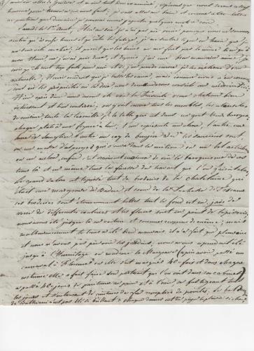 Foglio 4 della settima di 25 lettere scritte da Luisa D'Azeglio durante il suo viaggio a Baden.