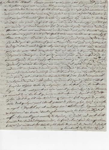Blatt 1 des neunten von 25 Briefen, die Luisa D'Azeglio w&#228;hrend ihrer Reise nach Baden schrieb.
