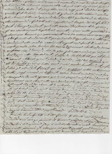 Sheet 2 of the nineth of 25 letters written by Luisa D'Azeglio during her trip to Baden.