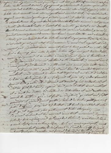 Foglio 1 della settima di 25 lettere scritte da Luisa D'Azeglio durante il suo viaggio a Baden.