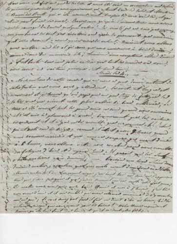 Sheet 4 of the nineth of 25 letters written by Luisa D'Azeglio during her trip to Baden.