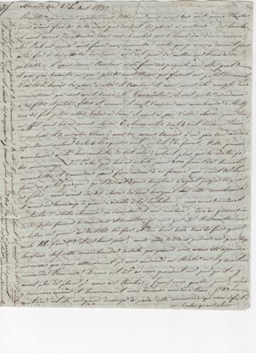 Sheet 1 of the tenth of 25 letters written by Luisa D'Azeglio during her trip to Baden.