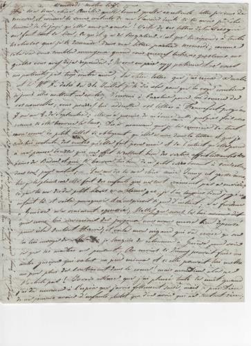 Sheet 4 of the tenth of 25 letters written by Luisa D'Azeglio during her trip to Baden.