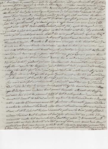 Blatt 3 des elften von 25 Briefen, die Luisa D'Azeglio w&#228;hrend ihrer Reise nach Baden schrieb.