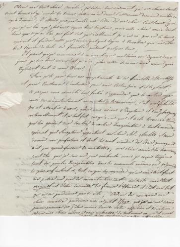 Sheet 5 of the eleventh of 25 letters written by Luisa D'Azeglio during her trip to Baden.