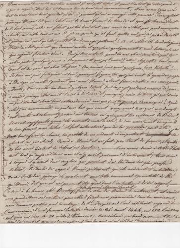 Blatt 2 des sechszehnten von 25 Briefen, die Luisa D'Azeglio w&#228;hrend ihrer Reise nach Baden schrieb.
