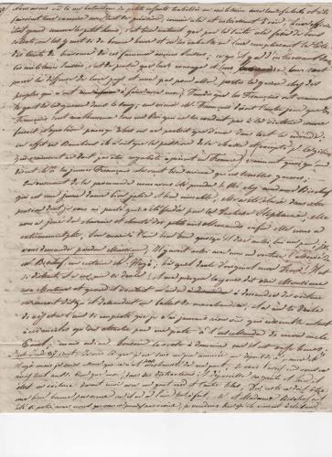 Sheet 3 of the sixteenth of 25 letters written by Luisa D'Azeglio during her trip to Baden.
