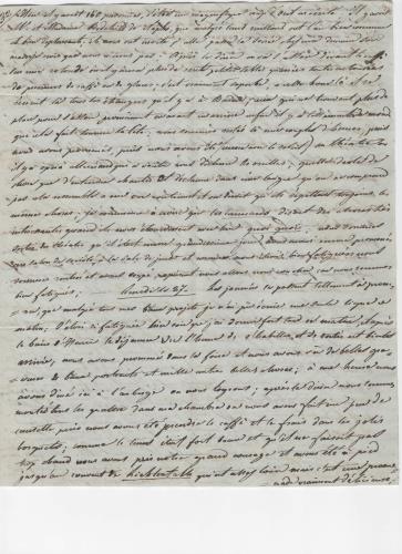 Sheet 3 of the seventeenth of 25 letters written by Luisa D'Azeglio during her trip to Baden.
