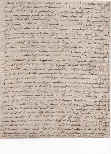 Sheet 2 of the first of 41 letters written by Luisa D'Azeglio during her trip to Karlsbad.