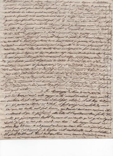 Foglio 2 della seconda di 41 lettere scritte da Luisa D'Azeglio durante il suo viaggio a Karlsbad.