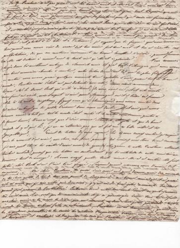 Foglio 5 della seconda di 41 lettere scritte da Luisa D'Azeglio durante il suo viaggio a Karlsbad.