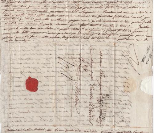 Foglio 6 della terza di 41 lettere scritte da Luisa D'Azeglio durante il suo viaggio a Karlsbad.