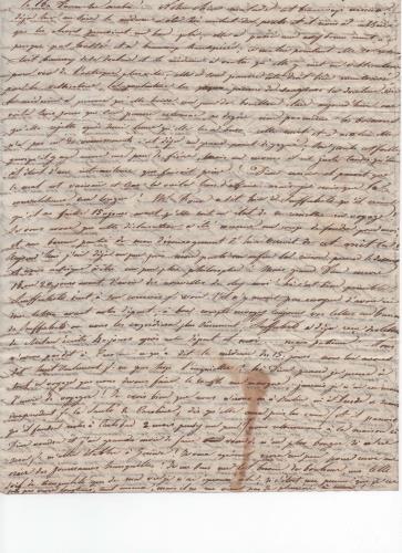 Foglio 4 della quarta di 41 lettere scritte da Luisa D'Azeglio durante il suo viaggio a Karlsbad.