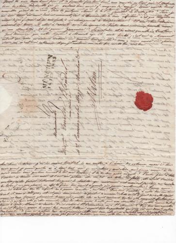 Sheet 6 of the fourth of 41 letters written by Luisa D'Azeglio during her trip to Karlsbad.