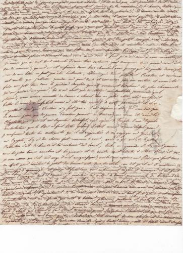 Foglio 5 della quinta di 41 lettere scritte da Luisa D'Azeglio durante il suo viaggio a Karlsbad.