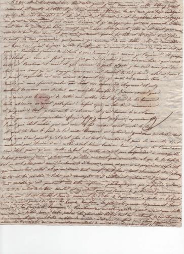 Foglio 3 della sesta di 41 lettere scritte da Luisa D'Azeglio durante il suo viaggio a Karlsbad.
