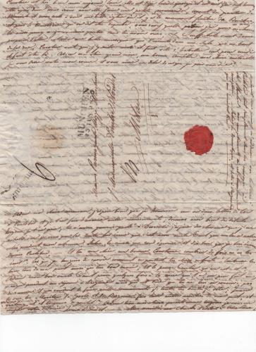 Sheet 4 of the sixth of 41 letters written by Luisa D'Azeglio during her trip to Karlsbad.