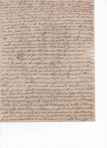 Foglio 3 della settiman di 41 lettere scritte da Luisa D'Azeglio durante il suo viaggio a Karlsbad.