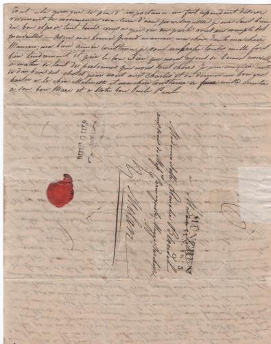 Sheet 4 of the seventh of 41 letters written by Luisa D'Azeglio during her trip to Karlsbad.