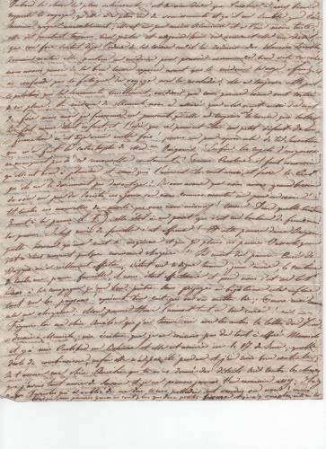 Blatt 2 des achten von 41 Briefen, die Luisa D'Azeglio w&#228;hrend ihrer Reise nach Karlsbad schrieb.