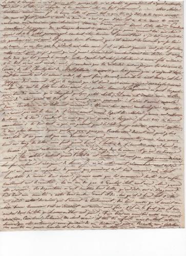 Foglio 6 dell'ottava di 41 lettere scritte da Luisa D'Azeglio durante il suo viaggio a Karlsbad.