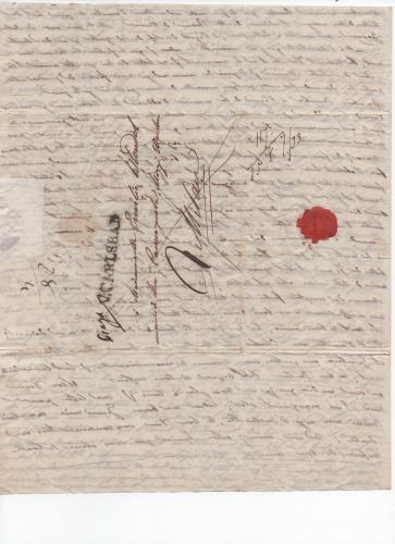 Sheet 8 of the eighth of 41 letters written by Luisa D'Azeglio during her trip to Karlsbad.
