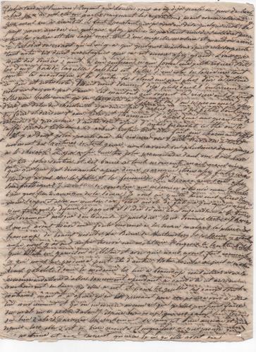 Foglio 4 della nona di 41 lettere scritte da Luisa D'Azeglio durante il suo viaggio a Karlsbad.