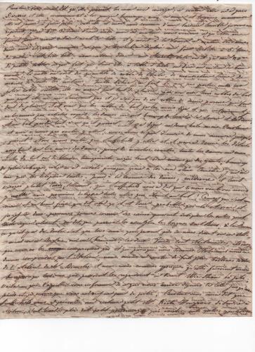 Foglio 2 della decima di 41 lettere scritte da Luisa D'Azeglio durante il suo viaggio a Karlsbad.