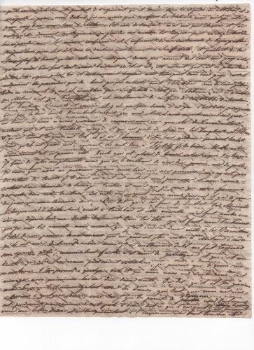 Foglio 3 della decima di 41 lettere scritte da Luisa D'Azeglio durante il suo viaggio a Karlsbad.