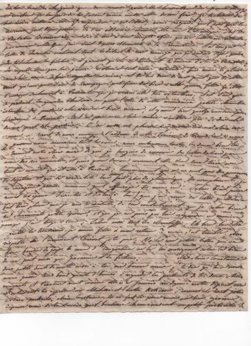 Foglio 6 della decima di 41 lettere scritte da Luisa D'Azeglio durante il suo viaggio a Karlsbad.