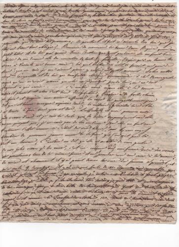 Foglio 7 della decima di 41 lettere scritte da Luisa D'Azeglio durante il suo viaggio a Karlsbad.