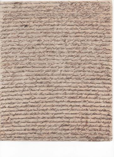 Foglio 1 dell'undicesima di 41 lettere scritte da Luisa D'Azeglio durante il suo viaggio a Karlsbad.
