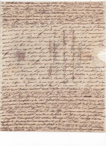 Foglio 5 della dodicesima di 41 lettere scritte da Luisa D'Azeglio durante il suo viaggio a Karlsbad.