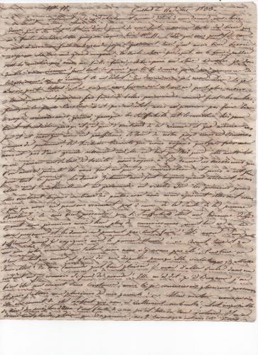 Sheet 1 of the thirteenth of 41 letters written by Luisa D'Azeglio during her trip to Karlsbad.
