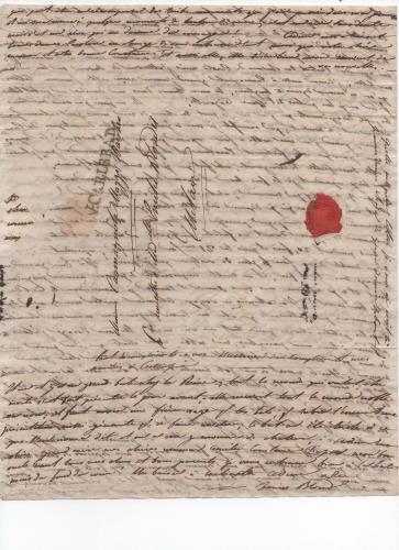Sheet 4 of the thirteenth of 41 letters written by Luisa D'Azeglio during her trip to Karlsbad.